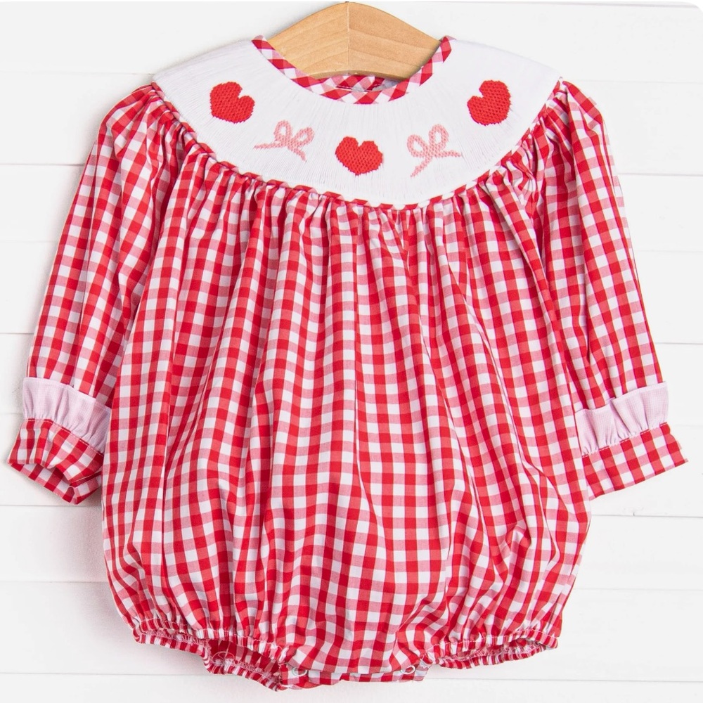 Romance Ribbons Smocked Bubble